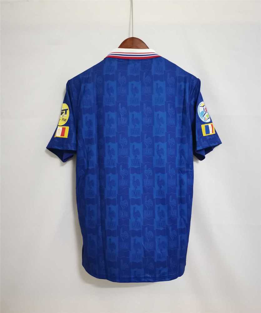 1996 France Euro Cup Home Retro Jersey