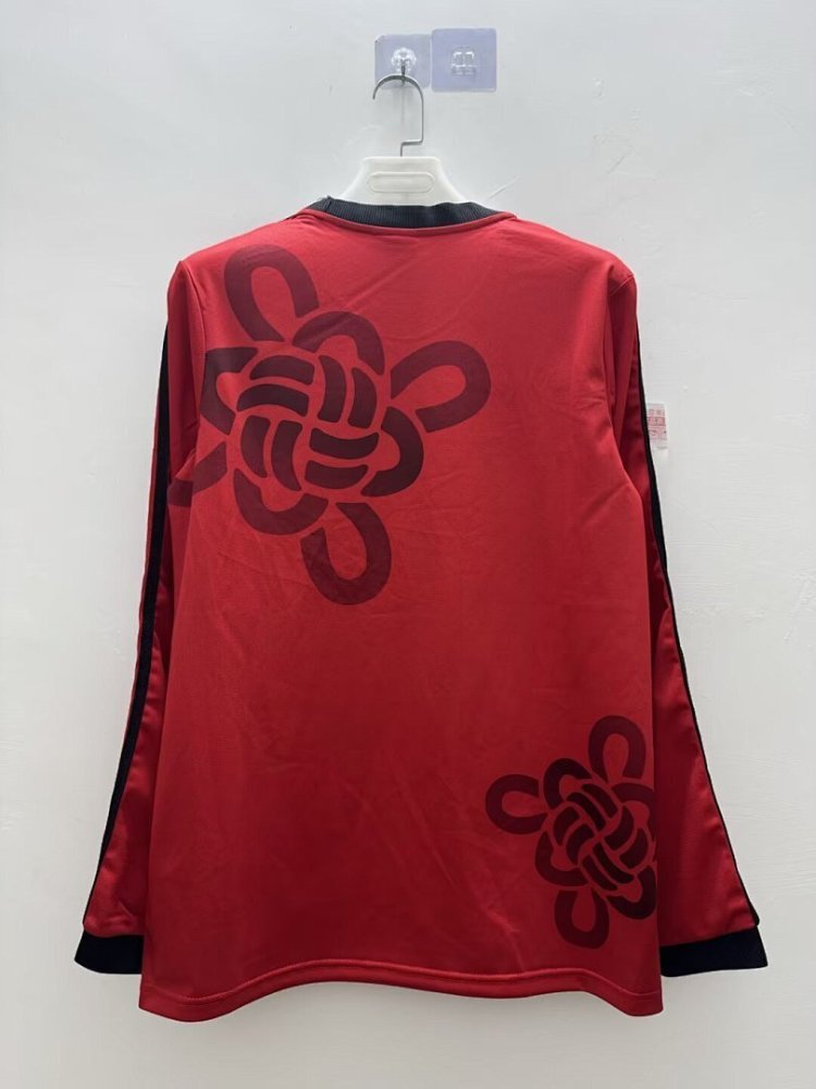 25-26 Manchester United Chinese Knot Cultral Story Shirt Red Long Sleeve