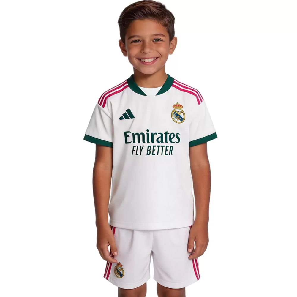 26-27 Real Madrid Home Soccer Kids Kit Jersey+Shorts