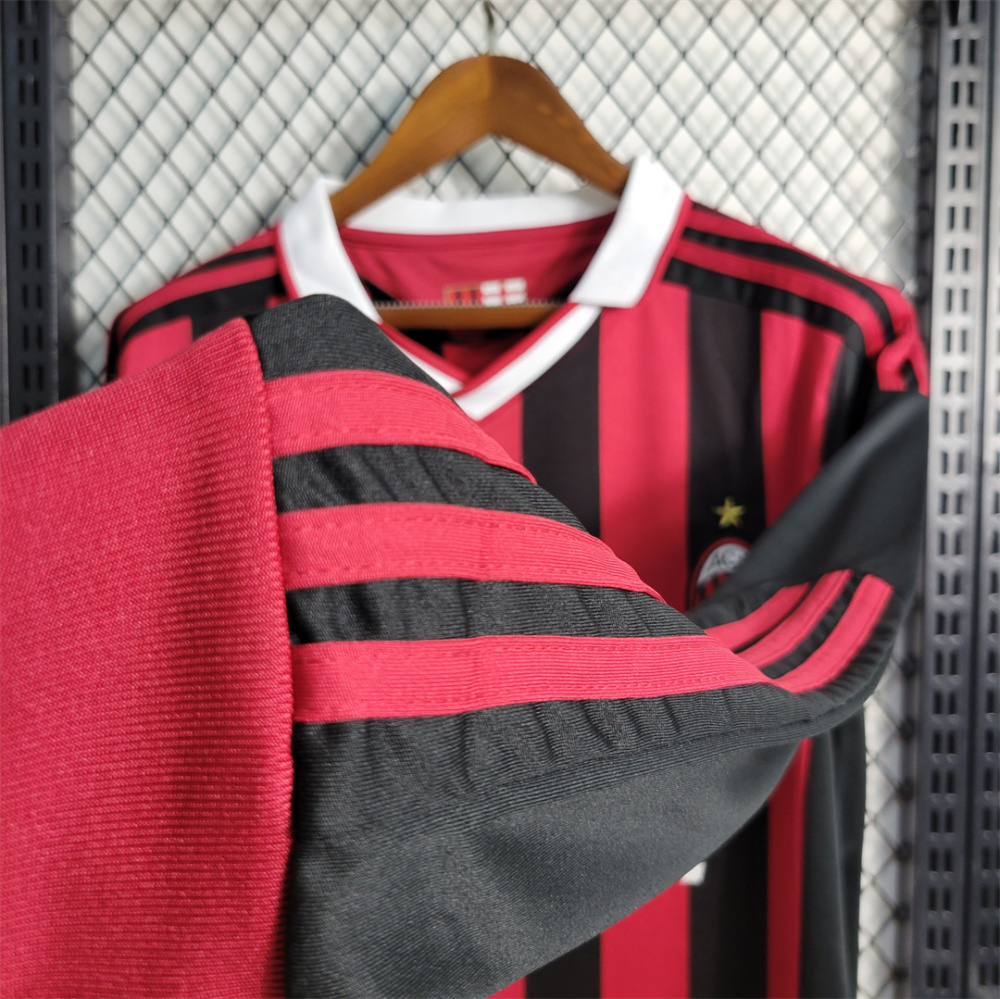 2009-10 AC Milan  Home Retro Jersey Long Sleeve