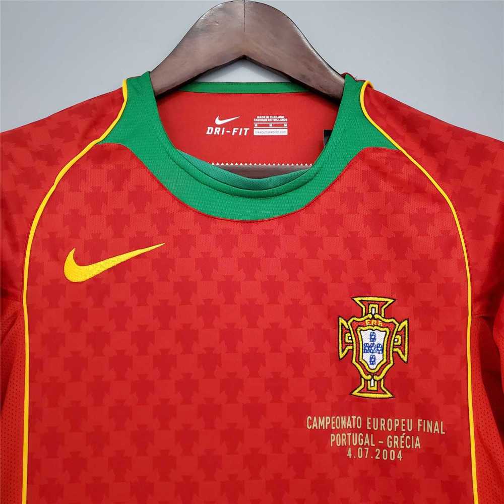 2004 Portugal  Euro Cup Home Retro Jersey
