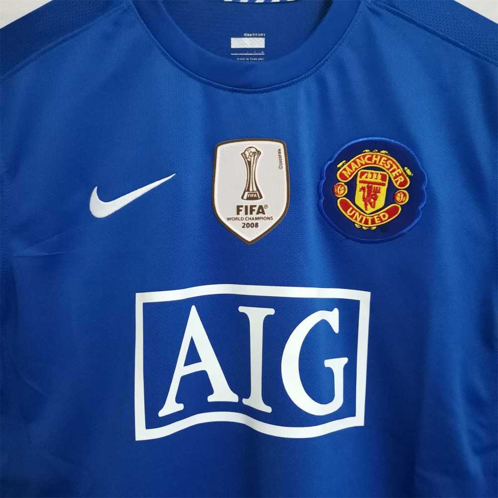 08-09 Manchester United Home Retro Jersey Long Sleeve