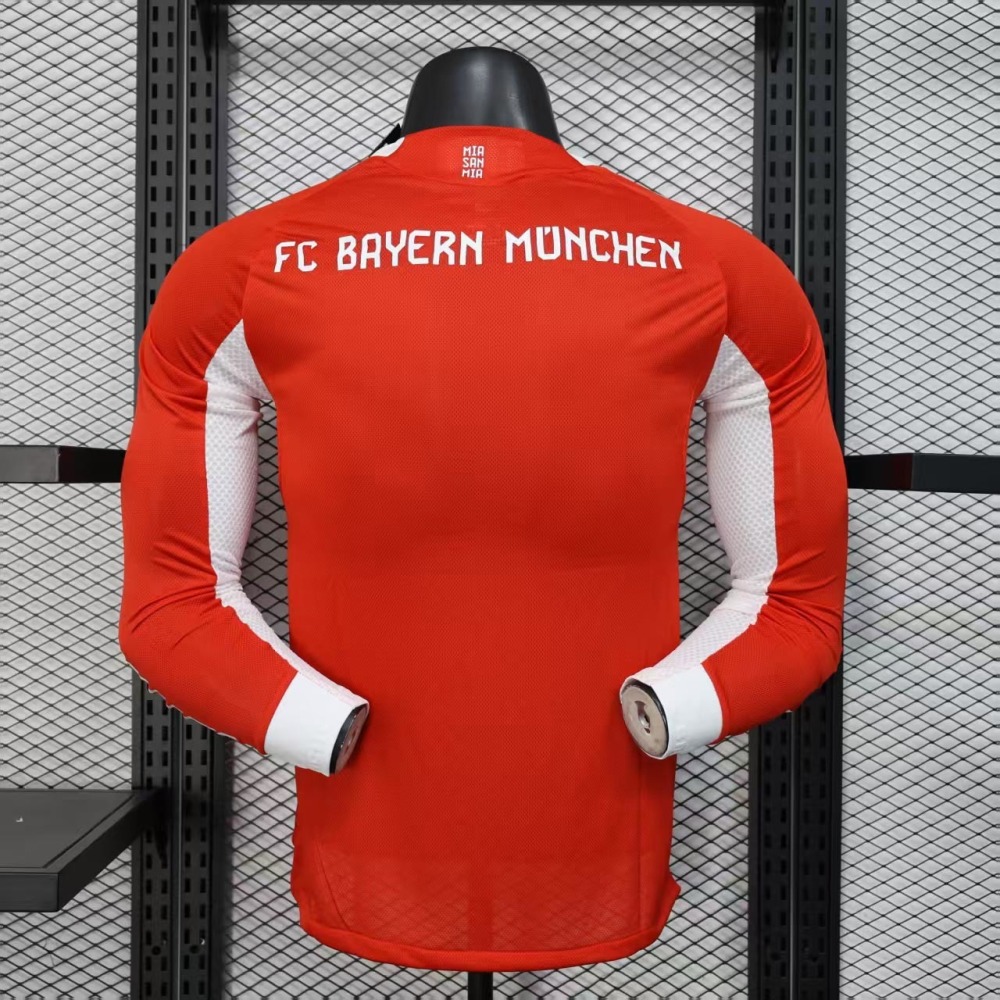 25-26 Bayern Munich Home Football Player Jersey Long Sleeve