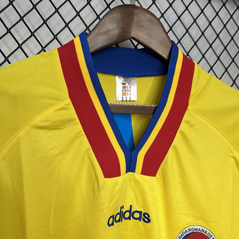 1994 Romania Home Football Retro Jersey