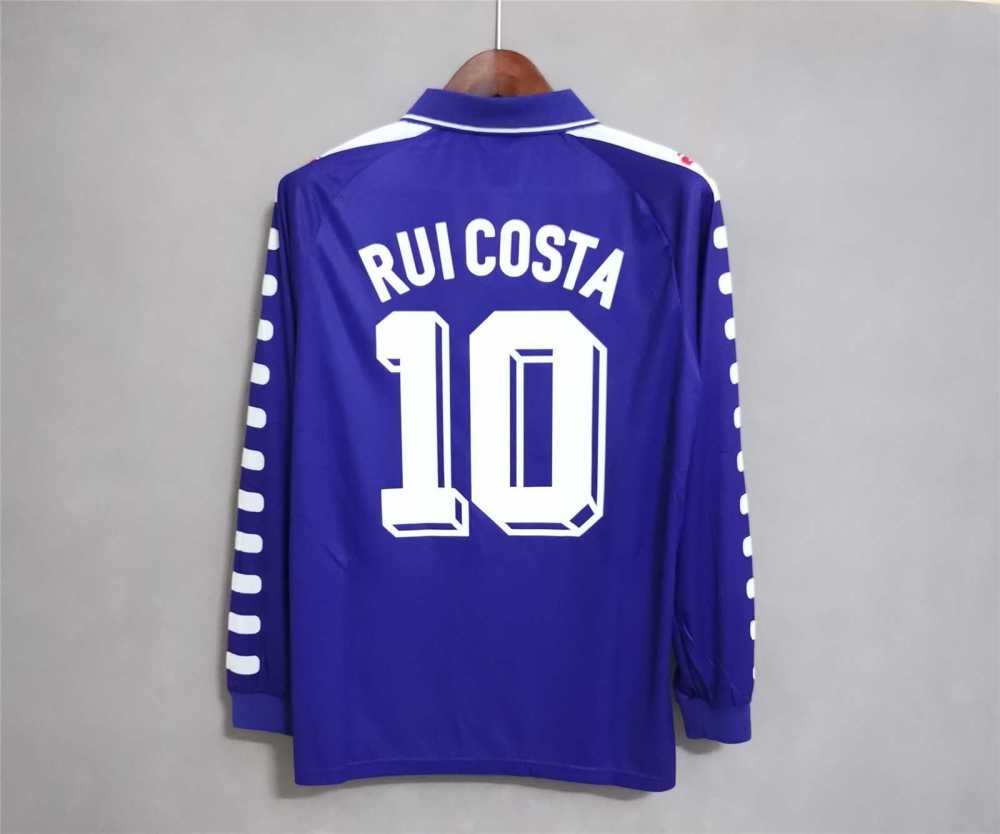 1998-1999 Fiorentina Soccer Home Retro Jersey Long Sleeve