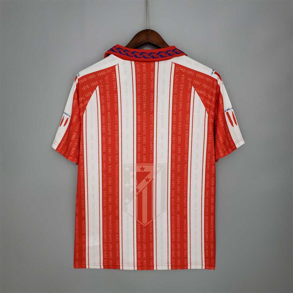 1995-96 Atletico Madrid Home Retro Jersey