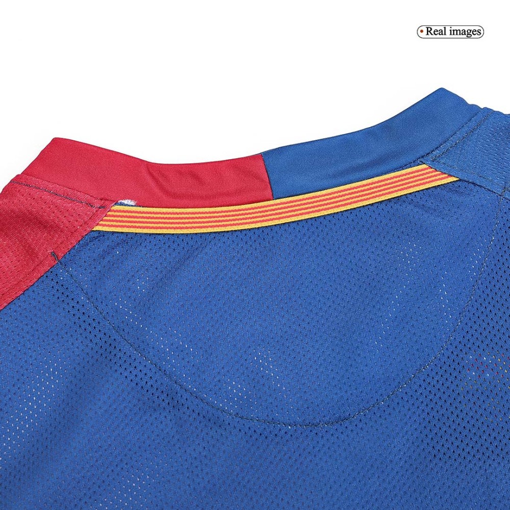 08-09 Barcelona UCL Final Retro Home Long Sleeve Jersey