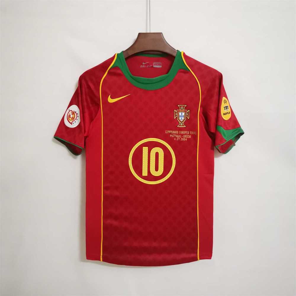 2004 Portugal C.Ronaldo #17 Euro Cup Home Retro Jersey