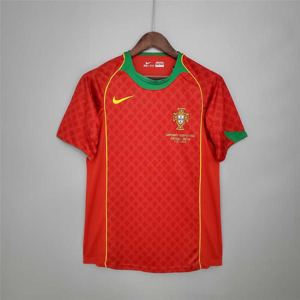 2004 Portugal  Euro Cup Home Retro Jersey
