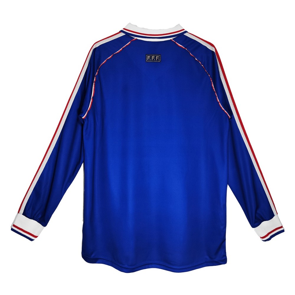1998 France World Cup Home Retro Jersey Long Sleeve