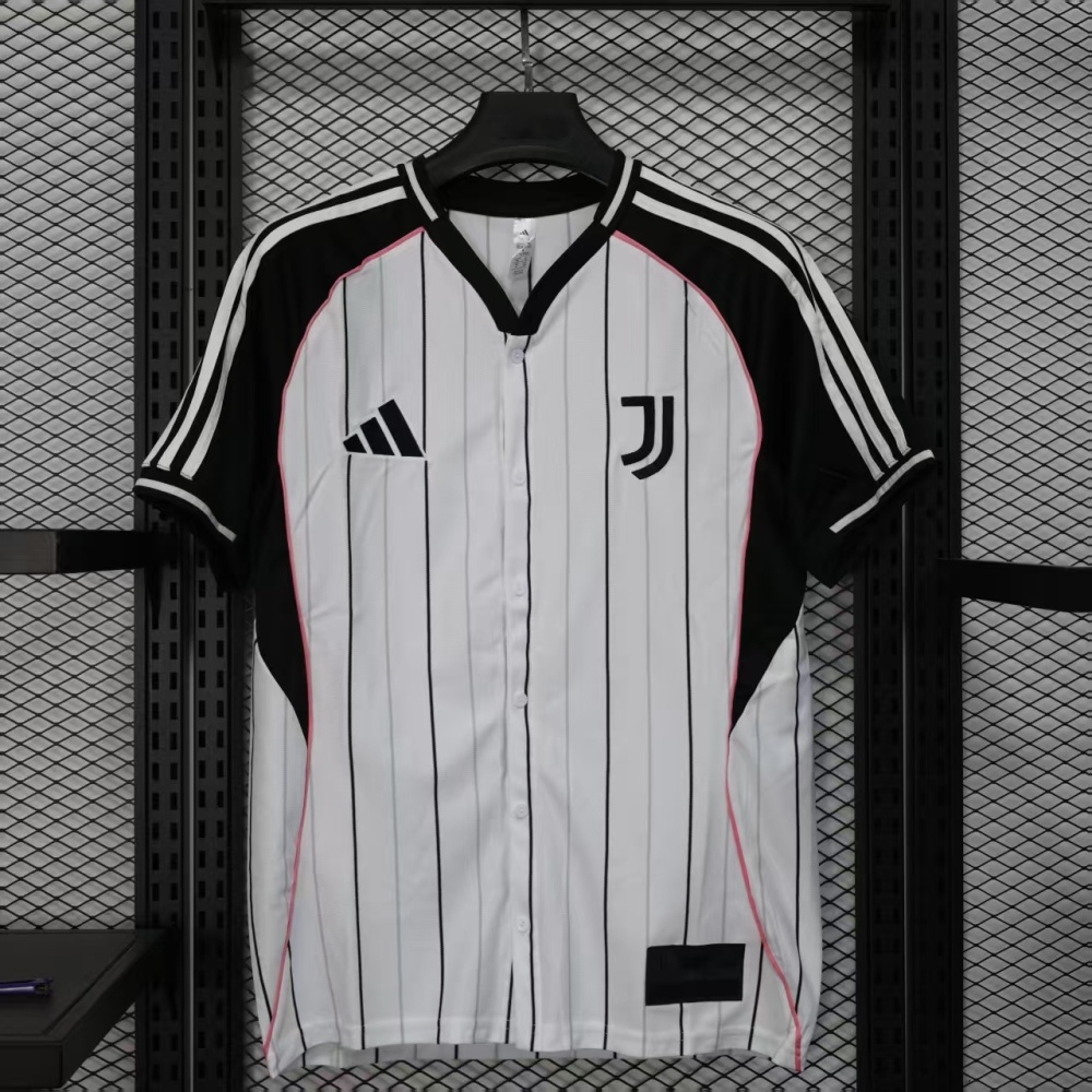 25-26 Juventus Basebal Soccer Jersey