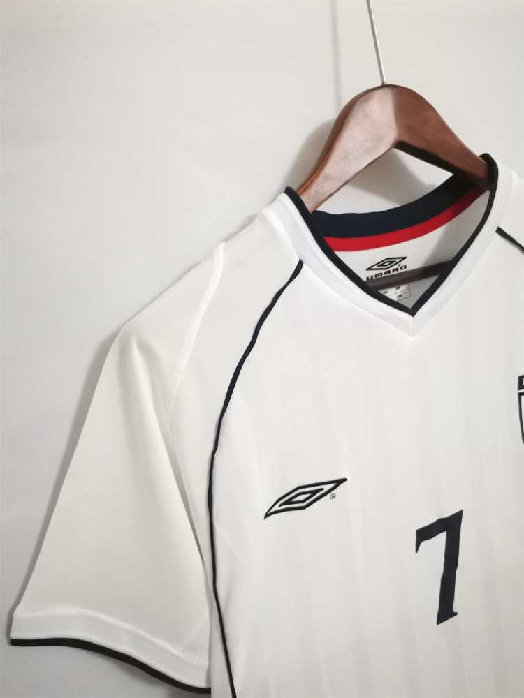2002 England World Cup Home Retro Jersey
