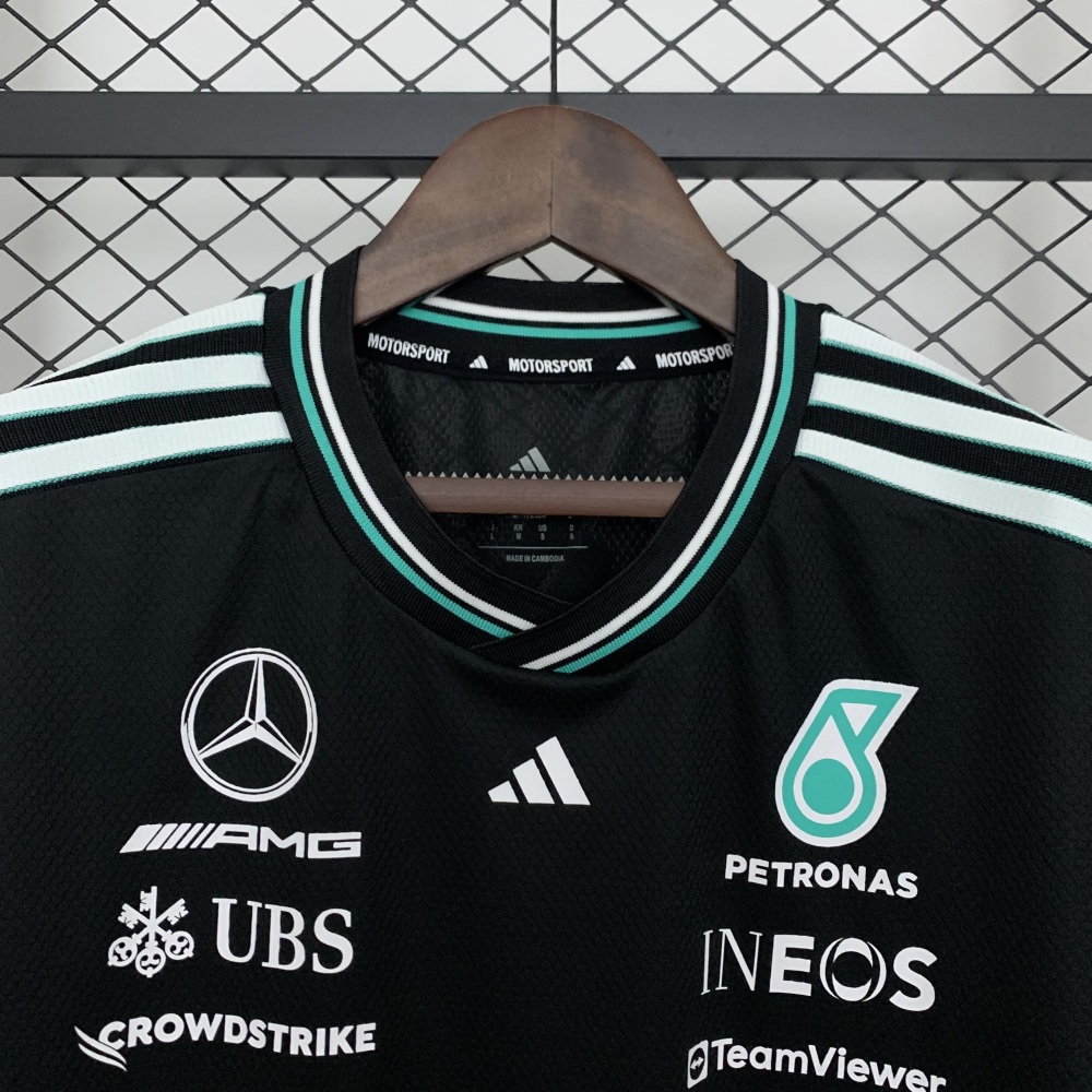 Mercedes AMG Petronas F1 Racing Team Black Driver T-Shirt 2025