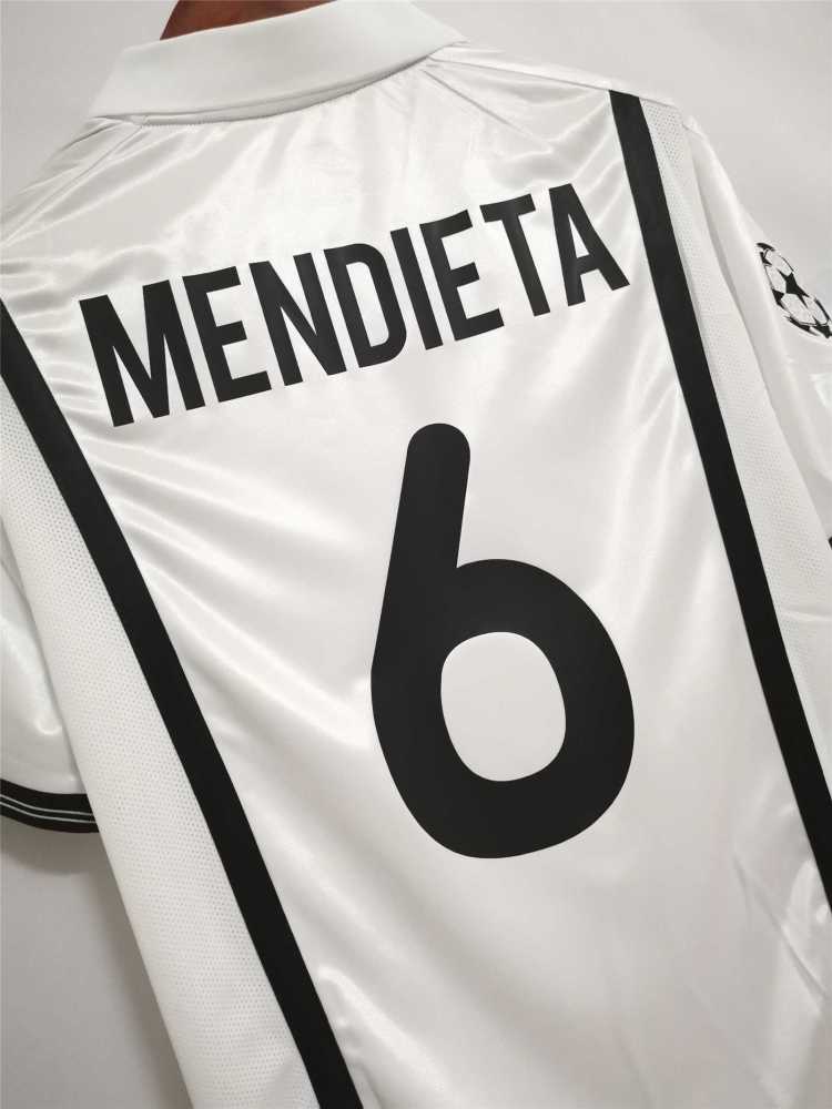 00-01 Valencia  Home Retro Football Jersey