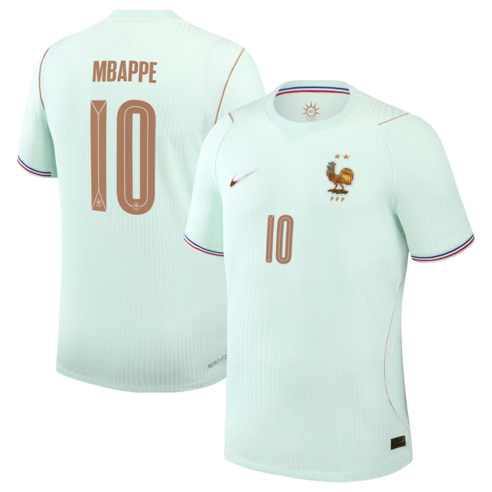 Kylian Mbappé France National Team Nike 2026 Away Match Authentic Jersey - Green