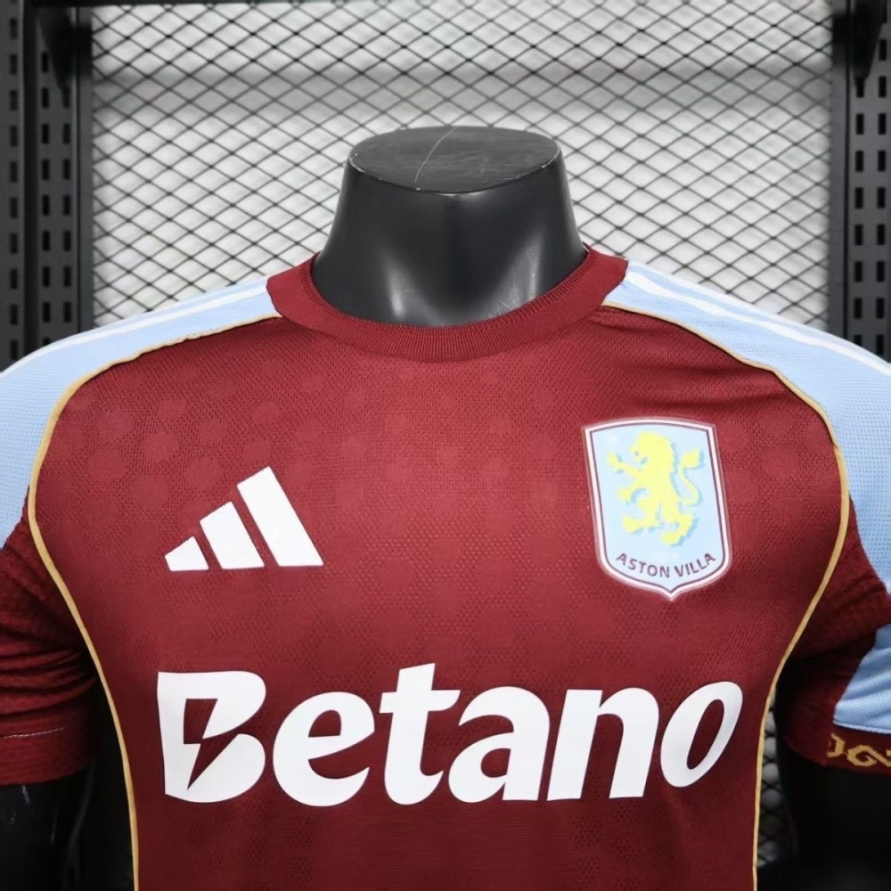 25-26 Aston Villa Home Soccer Jersey Player Version