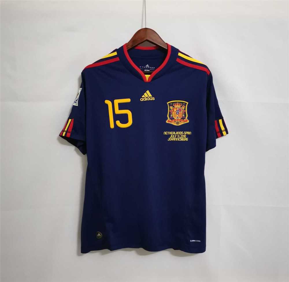 2010 Spain Away World Cup Final Retro Jersey