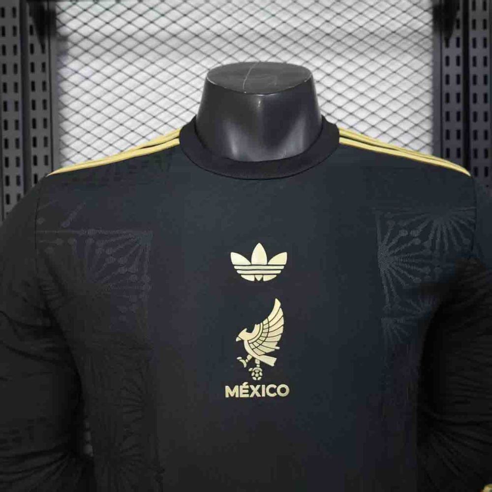 25-26 Mexico black Special Player Version Jersey Long Sleeve
