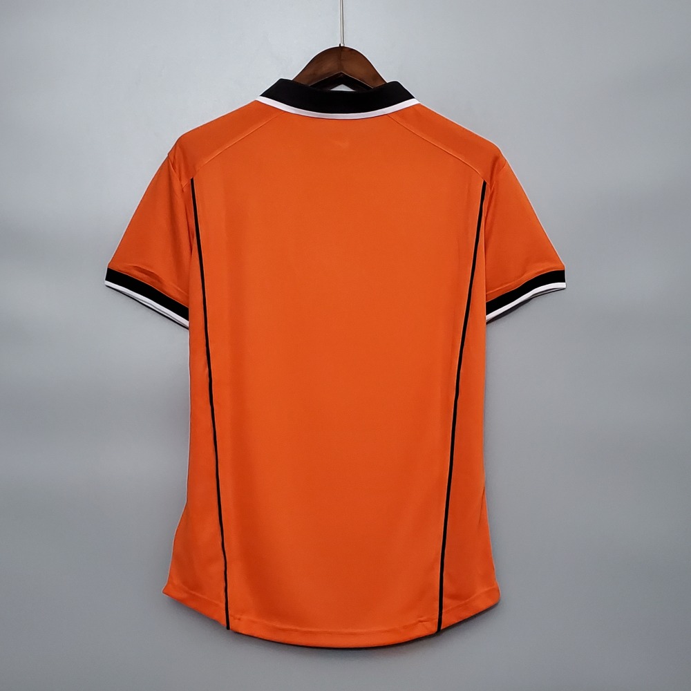 1998 Netherlands  Home World Cup Retro Jersey
