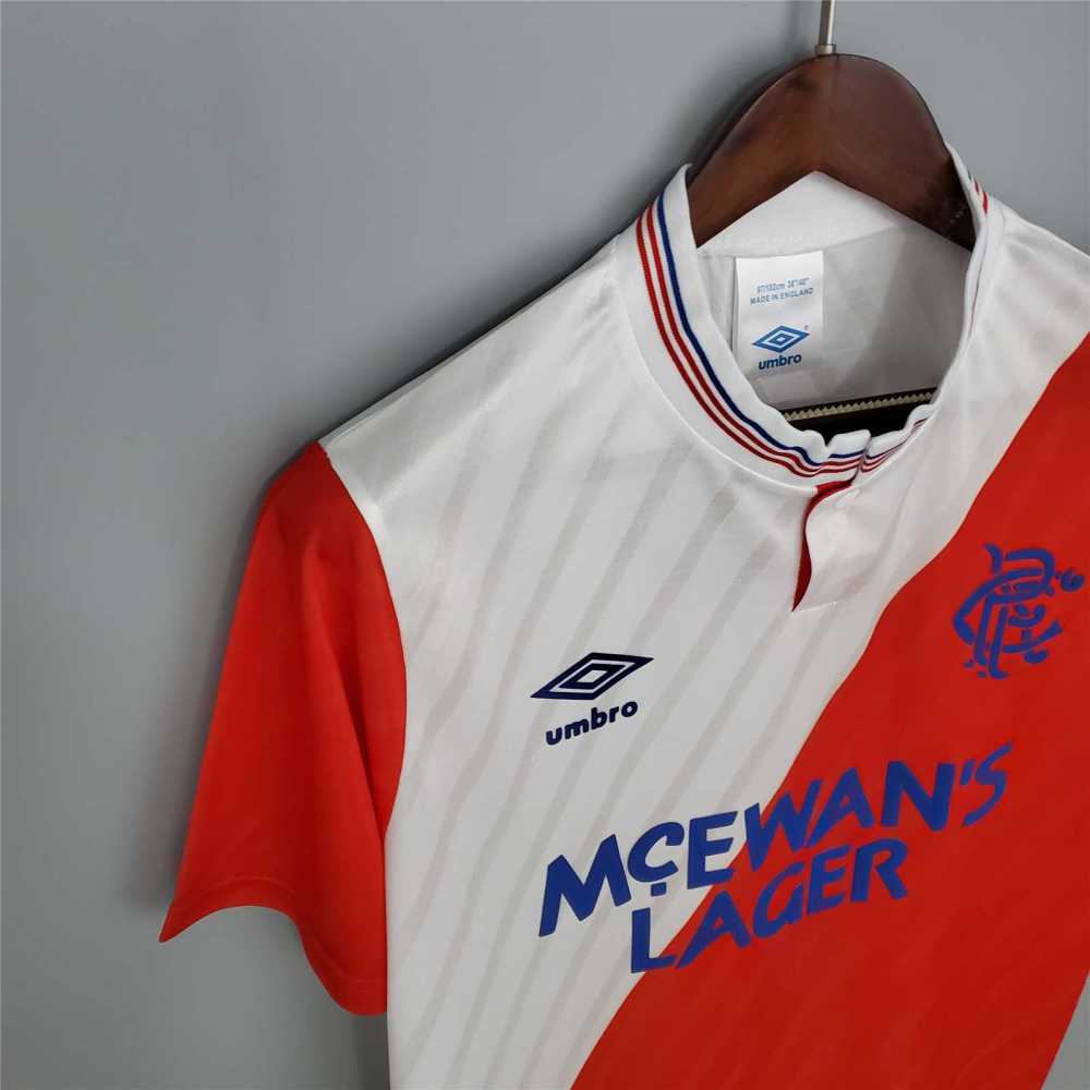 1987/1988 Glasgow Rangers Away Soccer Retro Jersey