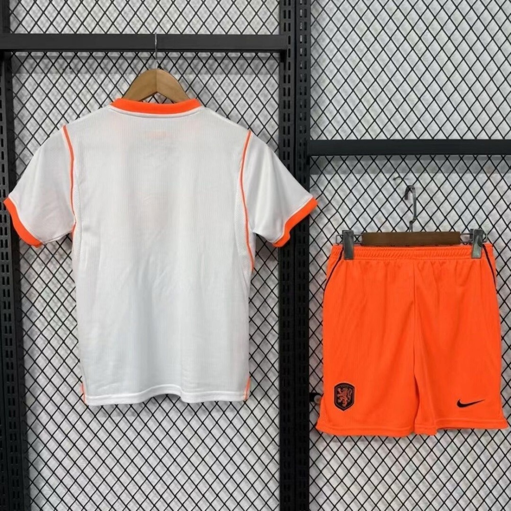 2026 Netherlands World Cup Away Soccer Kids Kit Jersey+Shorts