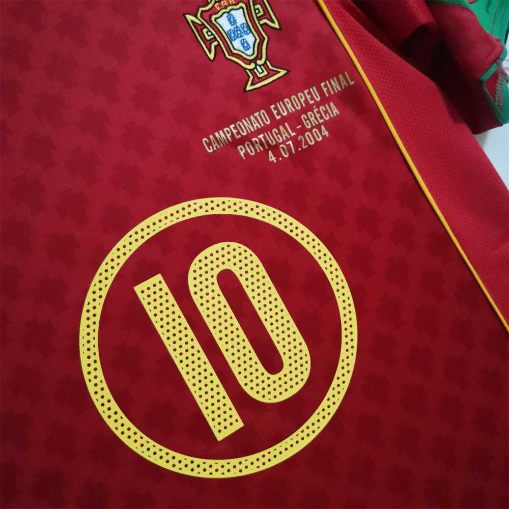 2004 Portugal  Euro Cup Home Retro Jersey