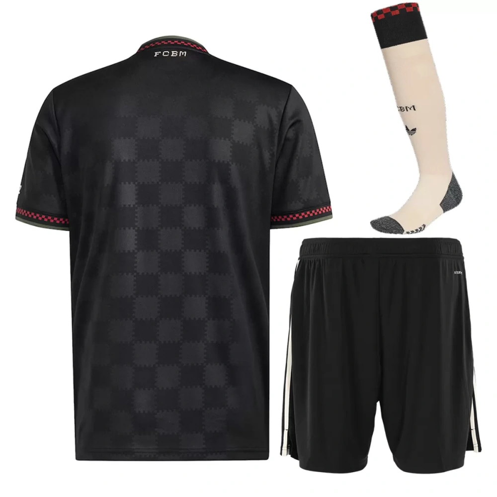 25-26 Bayern Munich Third Away Football Full Kit Jersey+Shorts+Socks