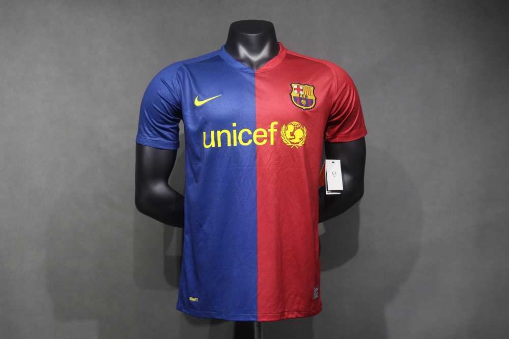 08-09 Barcelona Home Retro Jersey Player Edition