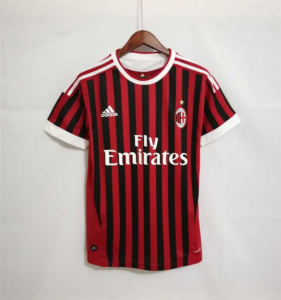 2011-12 AC Milan  Retro Jersey Home