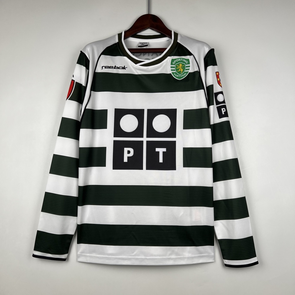 2001/03 Sporting CP  Home Retro Jersey Long Sleeve