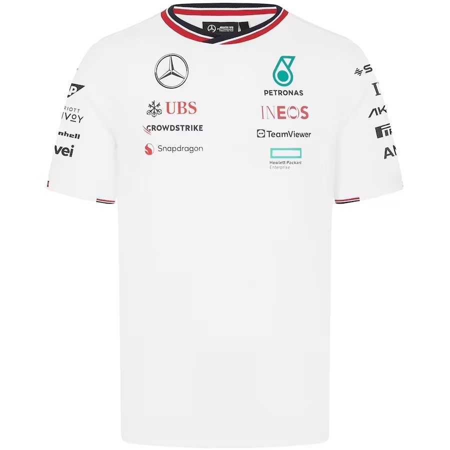 Mercedes AMG Petronas F1 Team Driver T-Shirt - White 2024