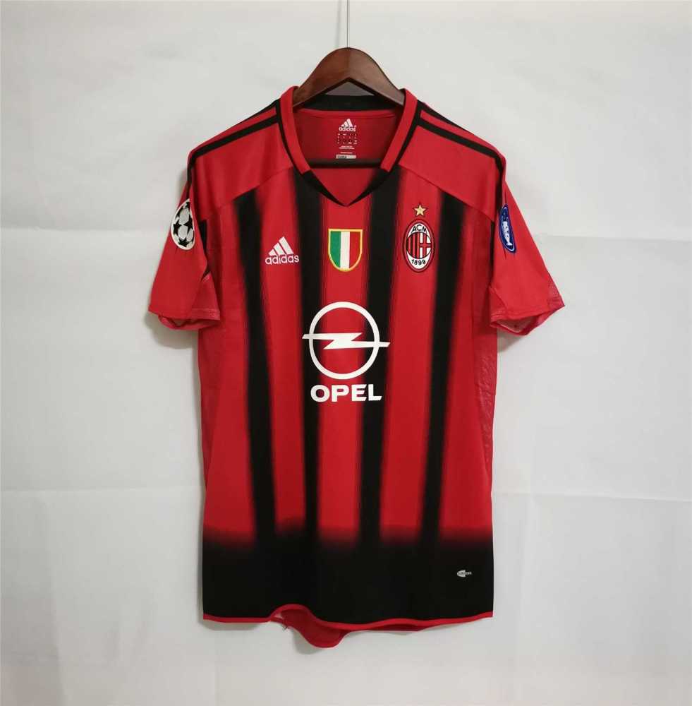 04-05 AC Milan  Retro Jersey Home