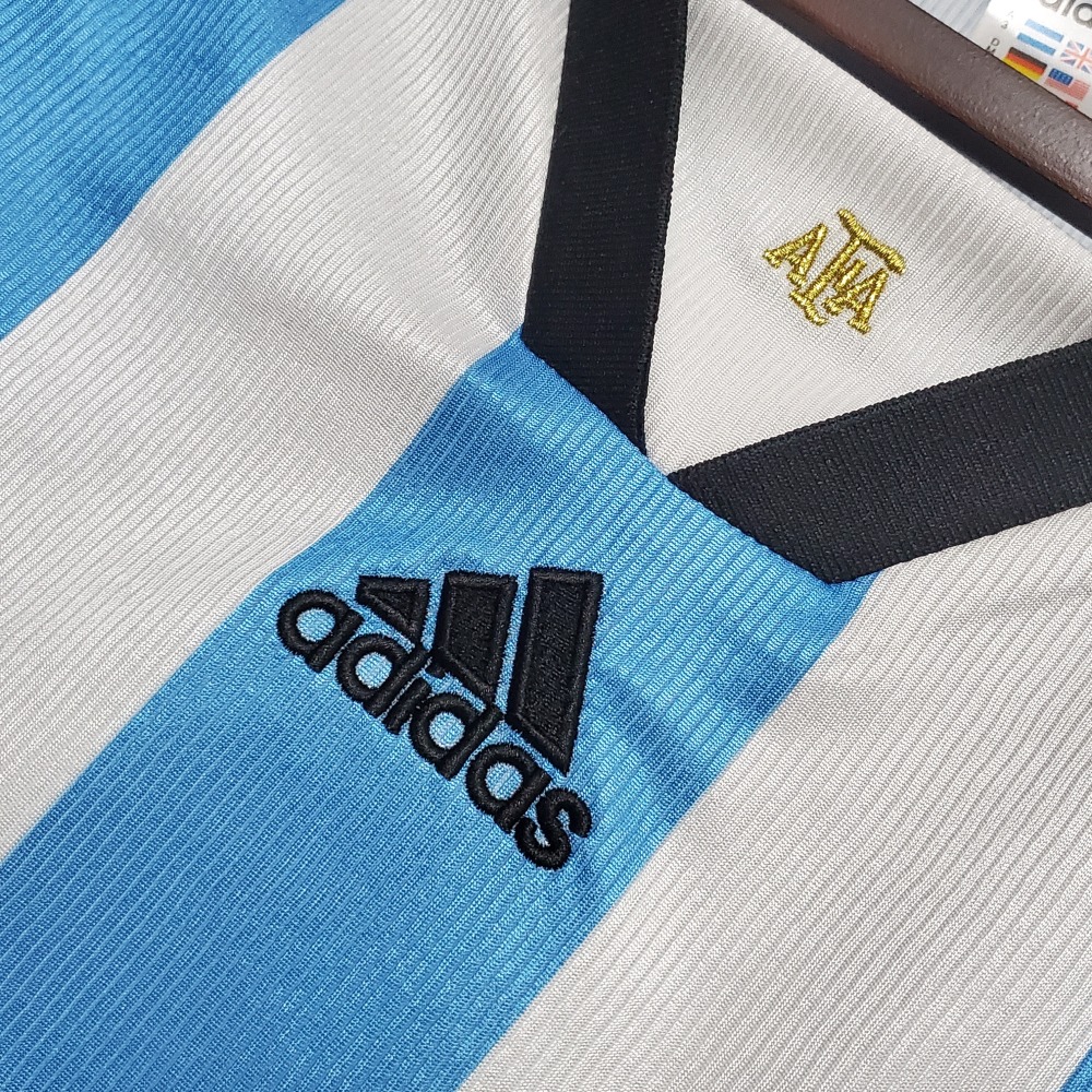 1998 Argentina World Cup Soccer Home Retro Jersey