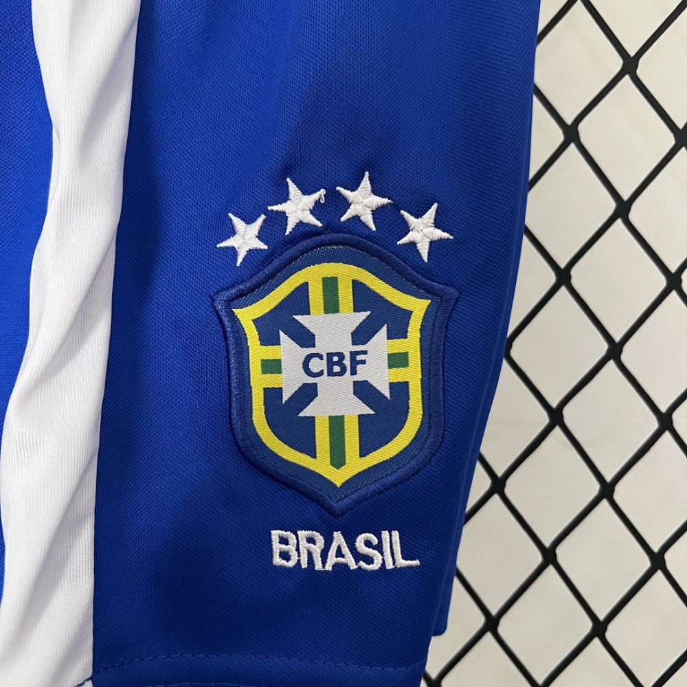 1998 Brazil World Cup Home Retro Jersey Kids Kit +Shorts