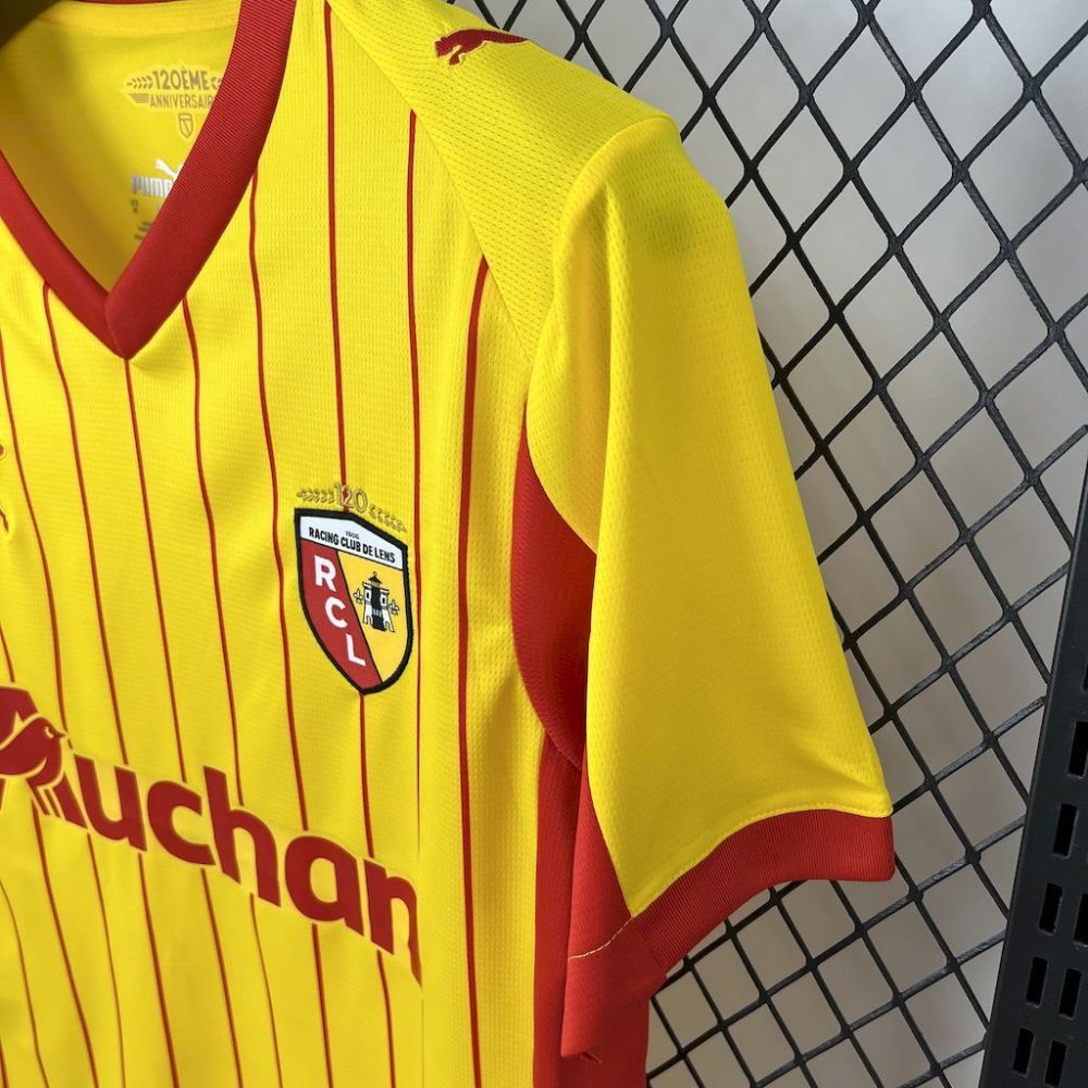 25-26  RC Lens Home Soccer Jersey