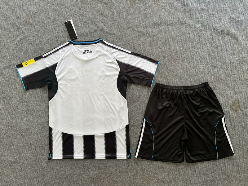 25-26 Newcastle United Home Soccer Kids Kit Jersey+Shorts