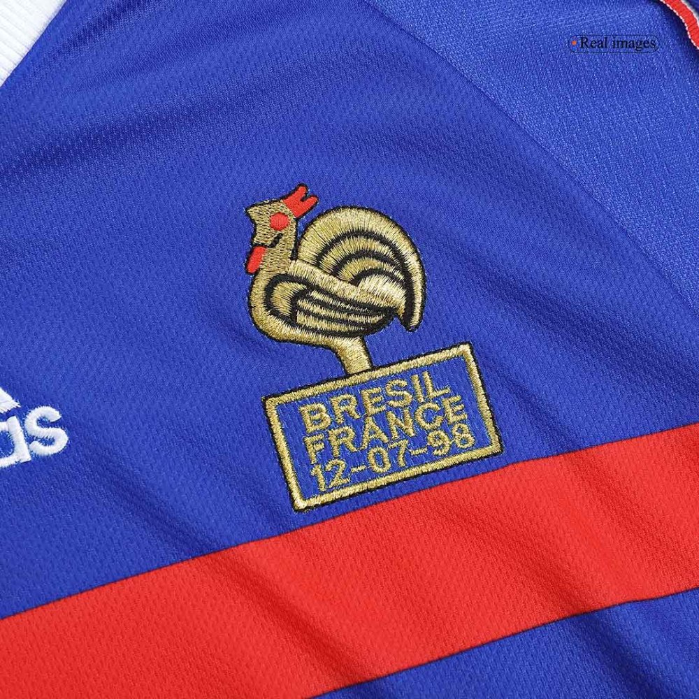 1998 France World Cup Home Retro Jersey Long Sleeve