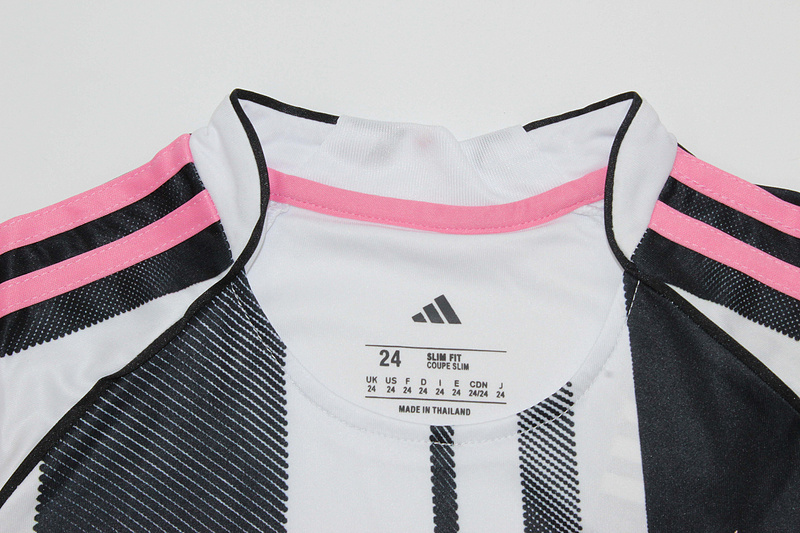25-26 Juventus Home Soccer Kids Kit Jersey+Shorts