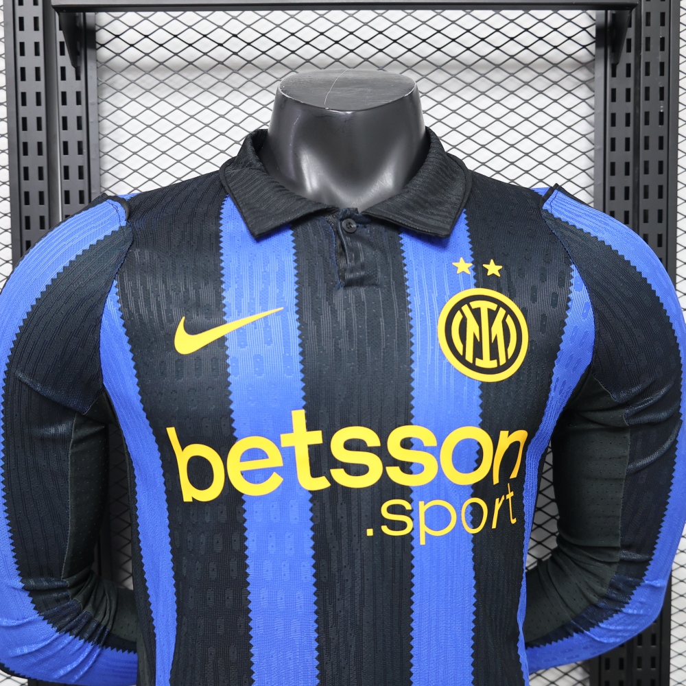 26-27 Inter Milan Home Kit Jersey Player Version Long Sleeve