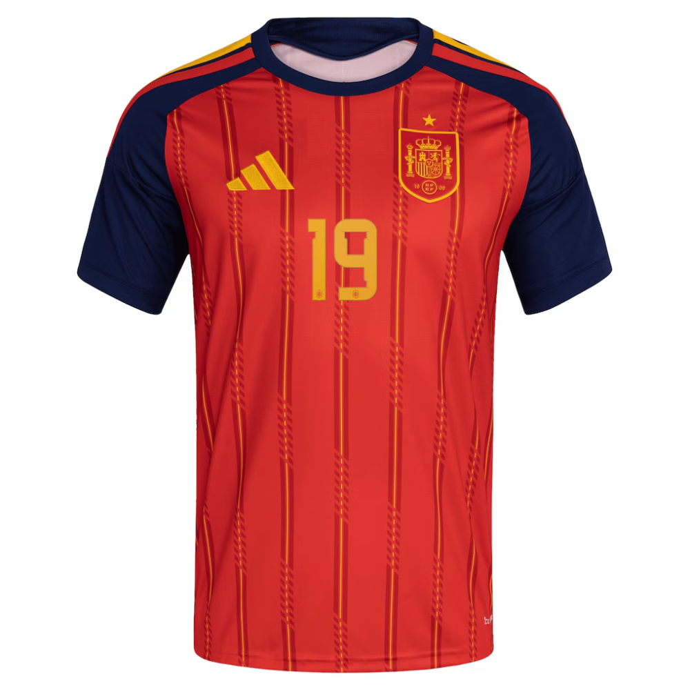 Lamine Yamal#19 Spain National Team adidas 2026 Home Replica Jersey - Red