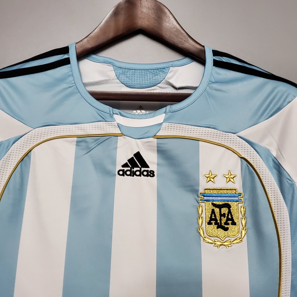 2006 Argentina World Cup Soccer Home Retro Jersey