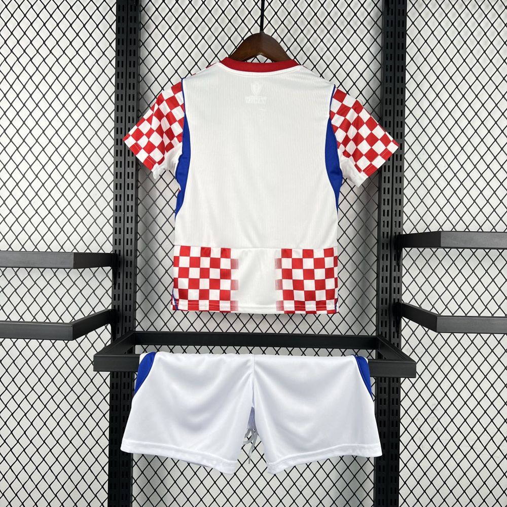 2026 Croatia World Cup Home Football Kids Kit Jersey+Shorts
