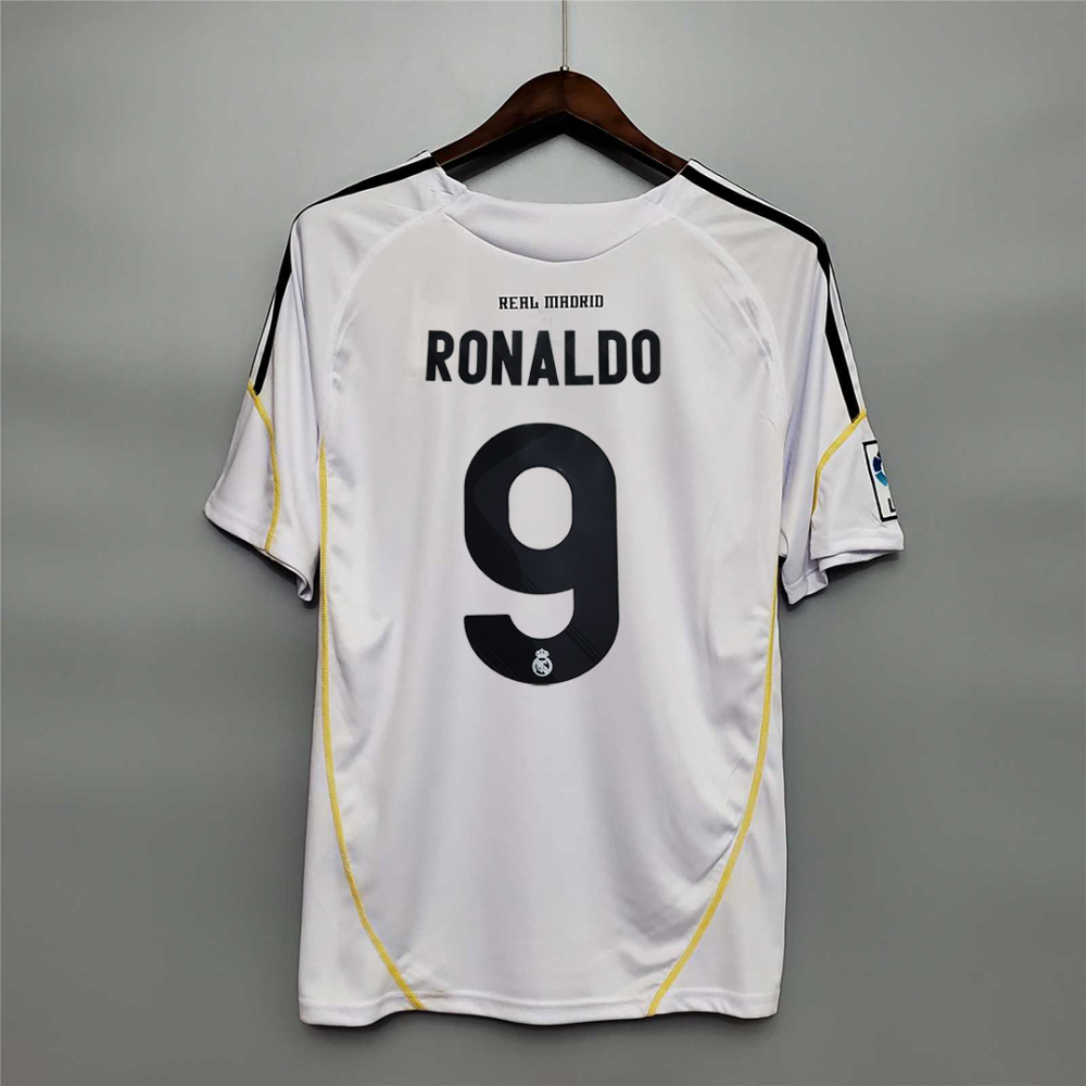 2009/10 Real Madrid Ronaldo#9 Home Retro Jersey