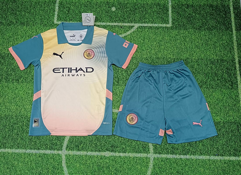 24-25 Manchester City Special Kids Kit Jersey+Shorts