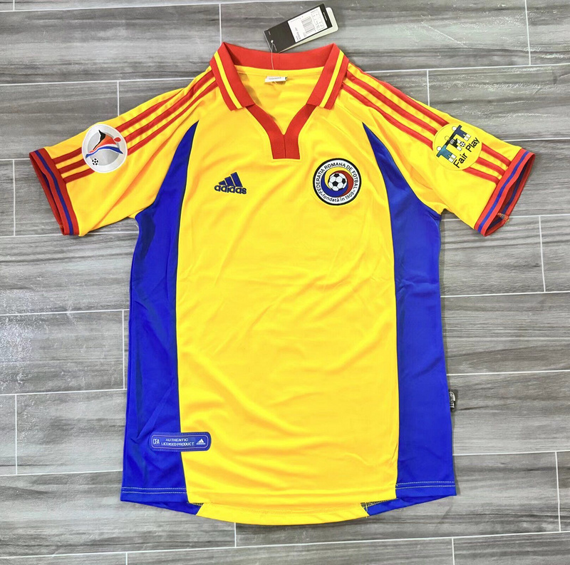 2000 Romania Home Football Retro Jersey