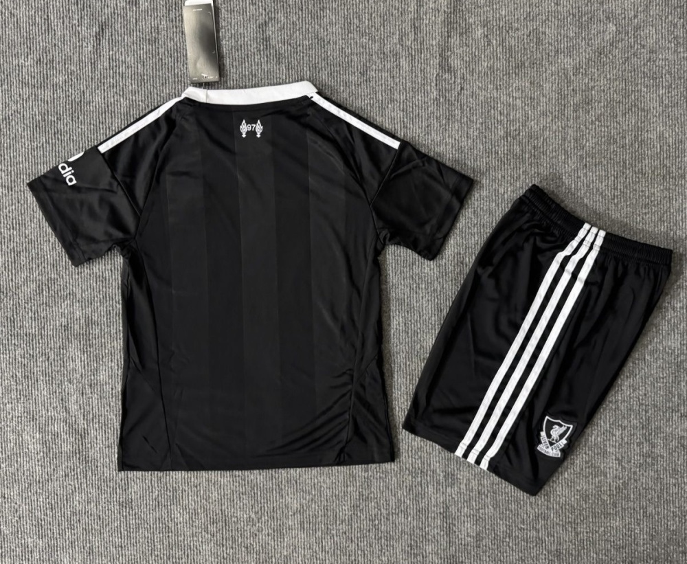 25-26 Liverpool Third Goalkeeper Kids Kit Jersey+Shorts