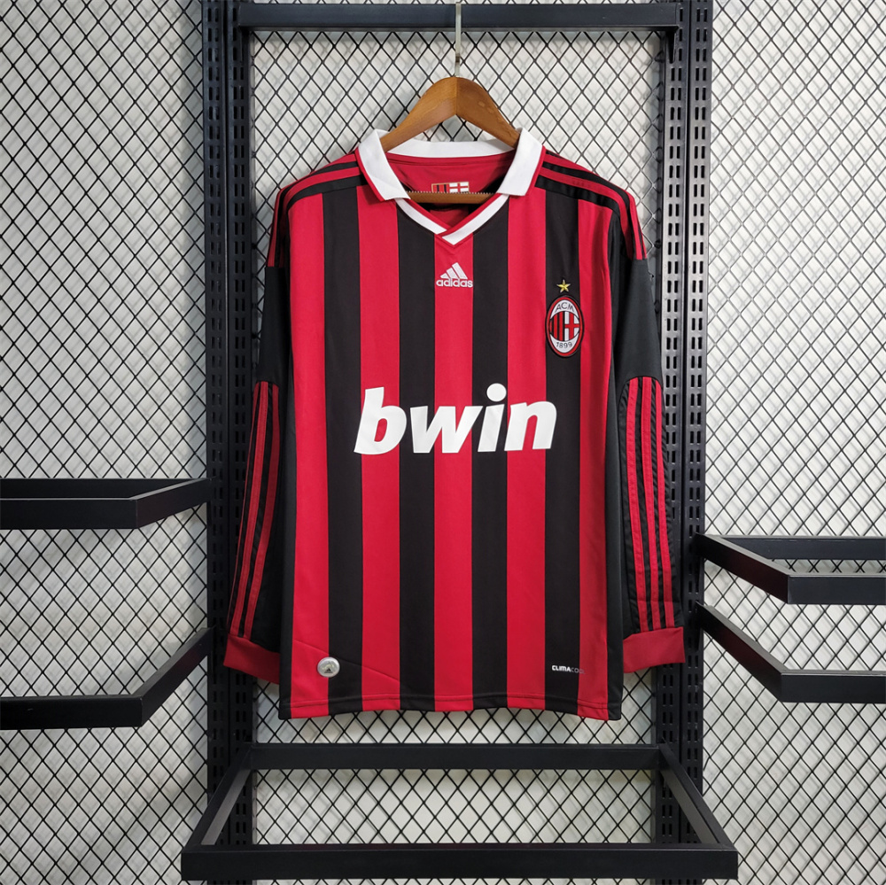 2009-10 AC Milan  Home Retro Jersey Long Sleeve