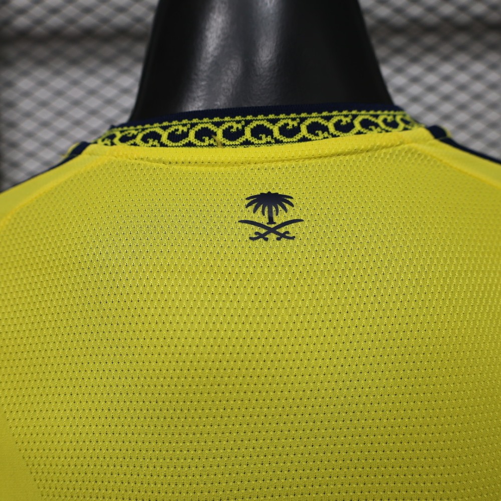 26-27 Al-Nassr Victory Home Soccer Jersey Player Version with Sponsor