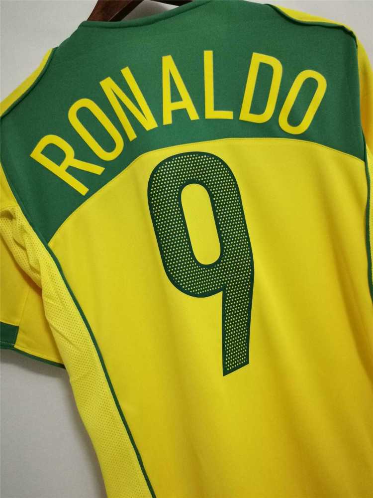 2004 Brazil World Cup Home Retro Jersey