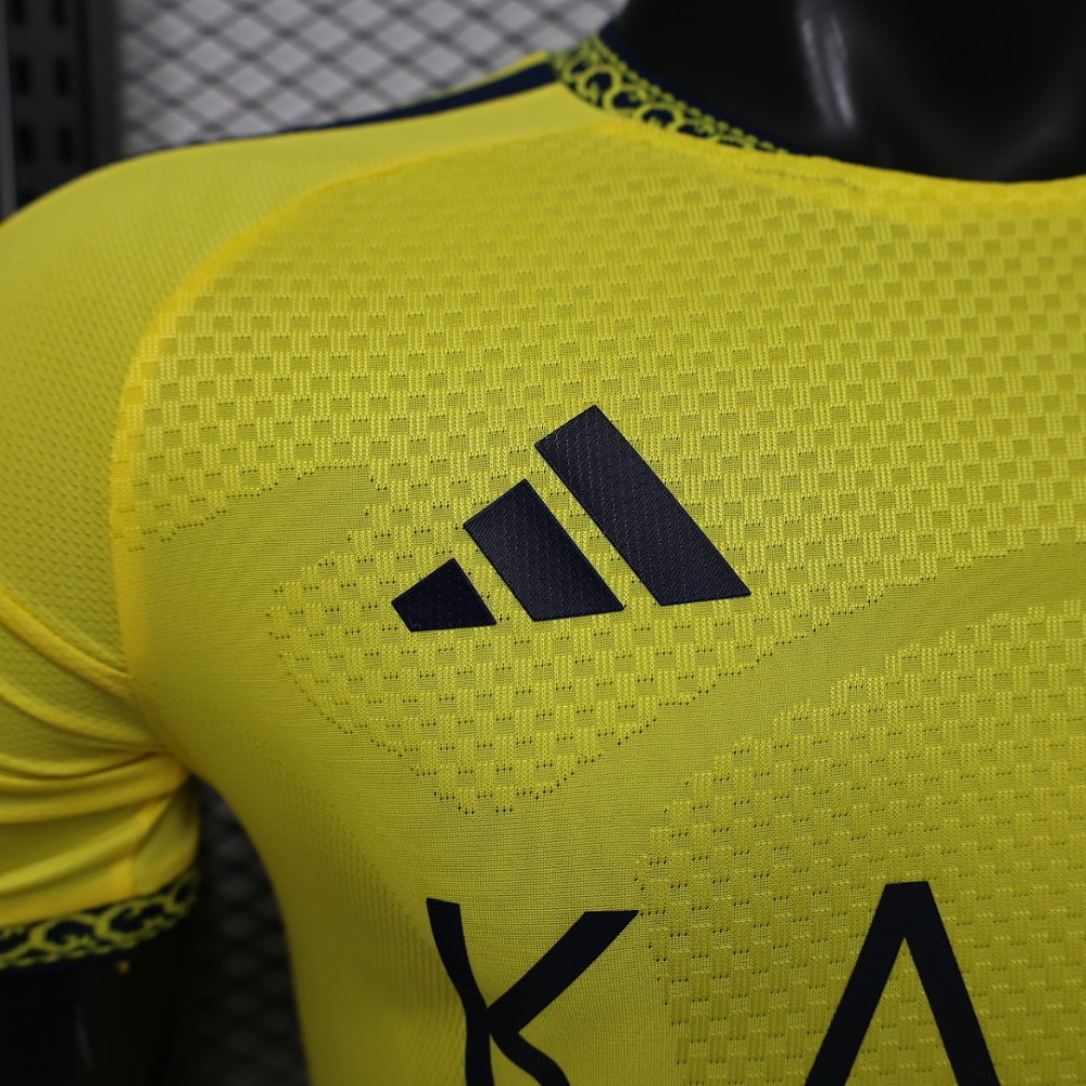 26-27 Al-Nassr Victory Home Soccer Jersey Player Version with Sponsor